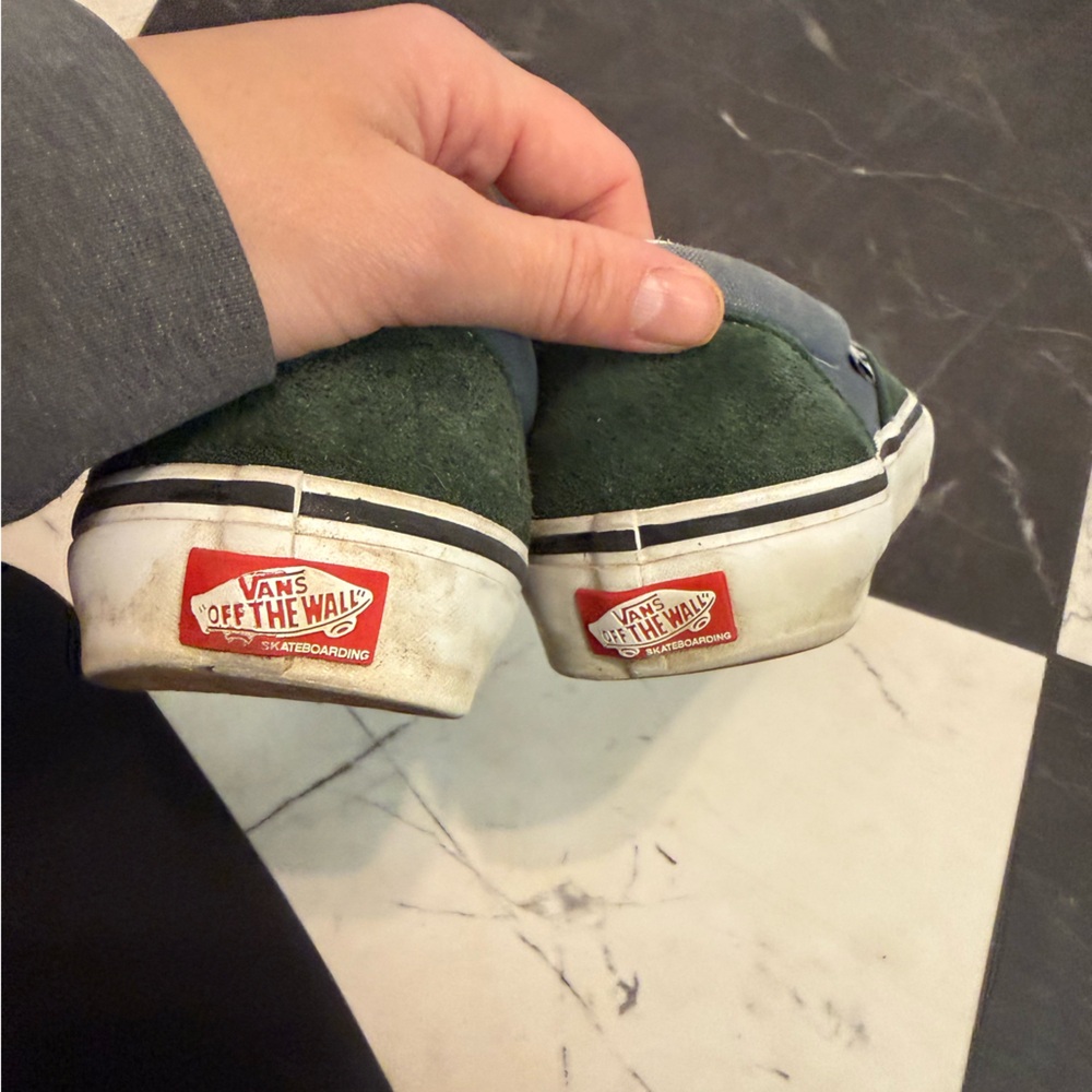 Green Suede Slip On Vans | US Men’s 7.5 - Picture 4 of 5